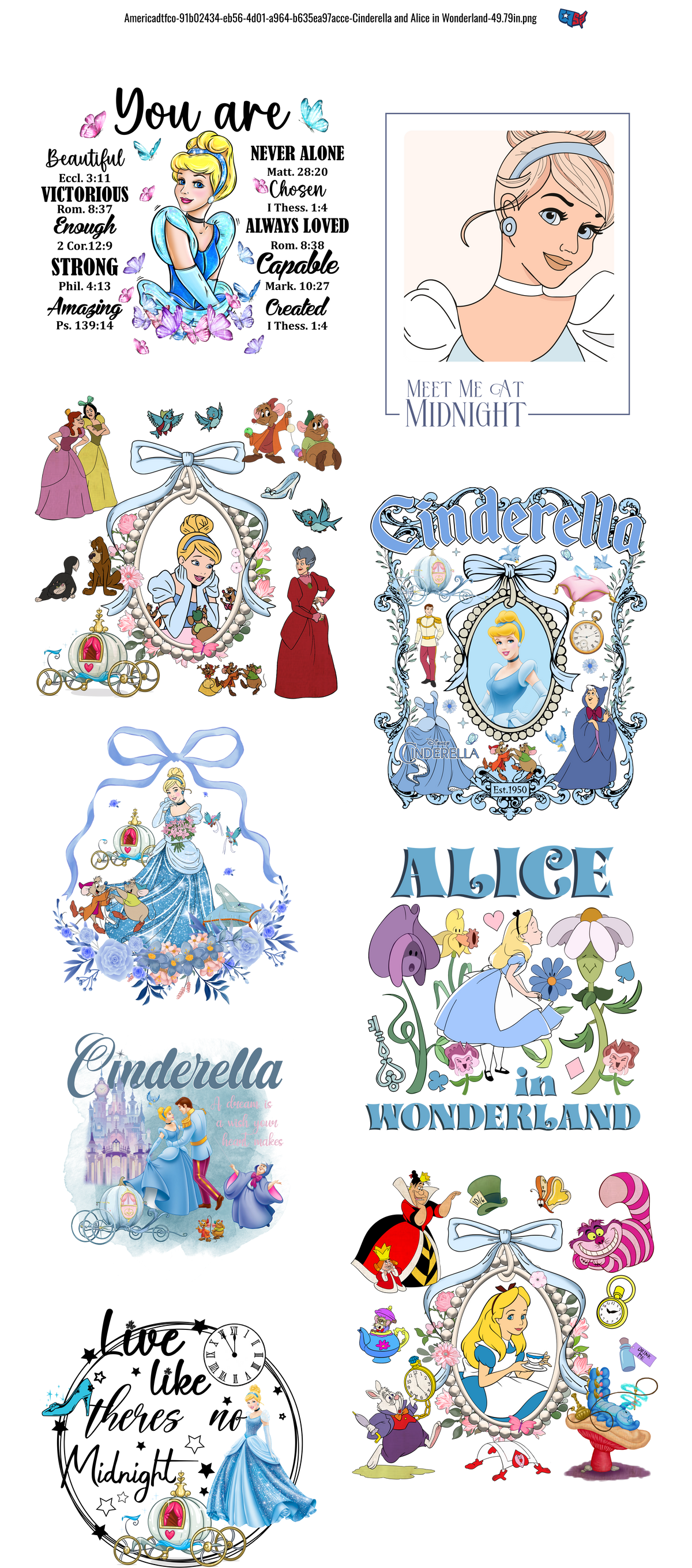 Cinderella And Alice In Wonderland #100133