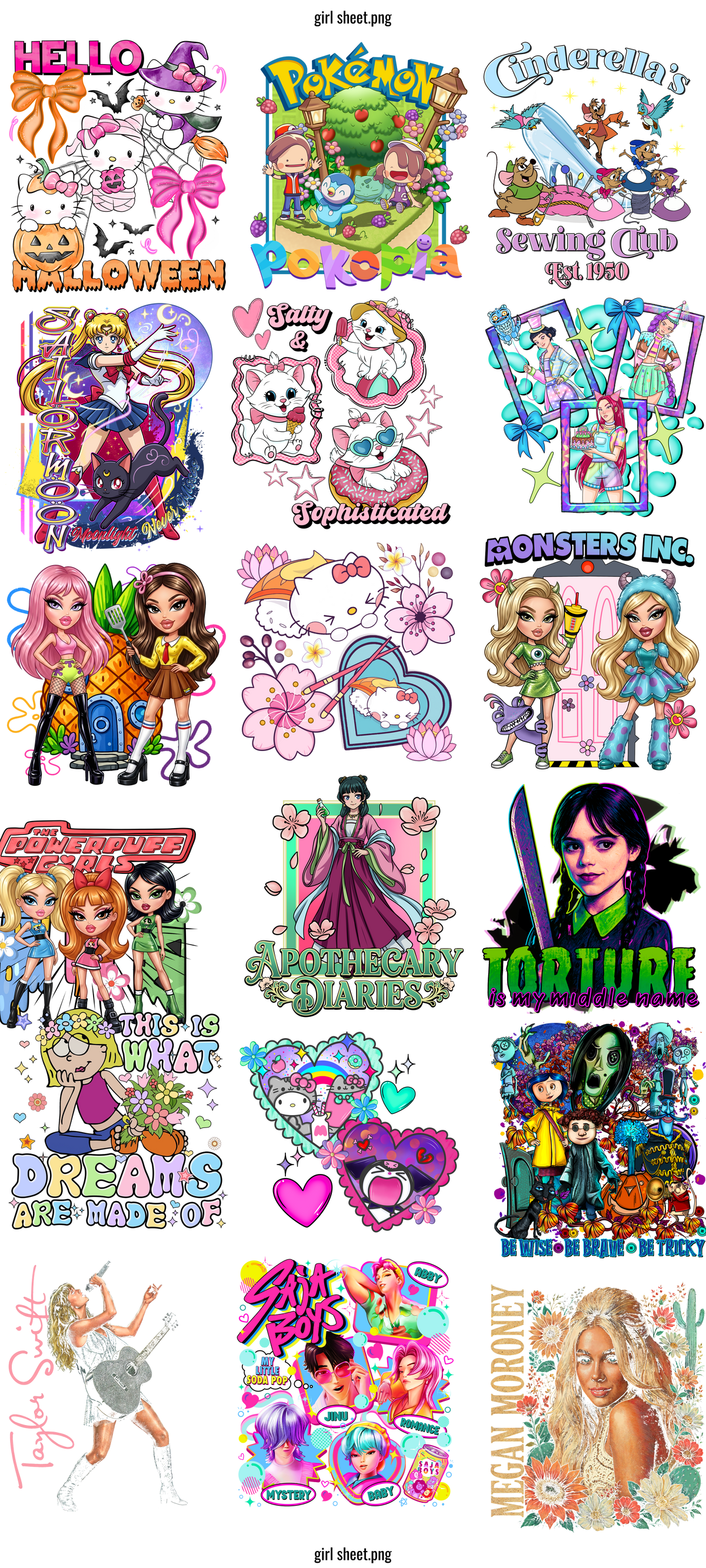 Girl Sheet #100203