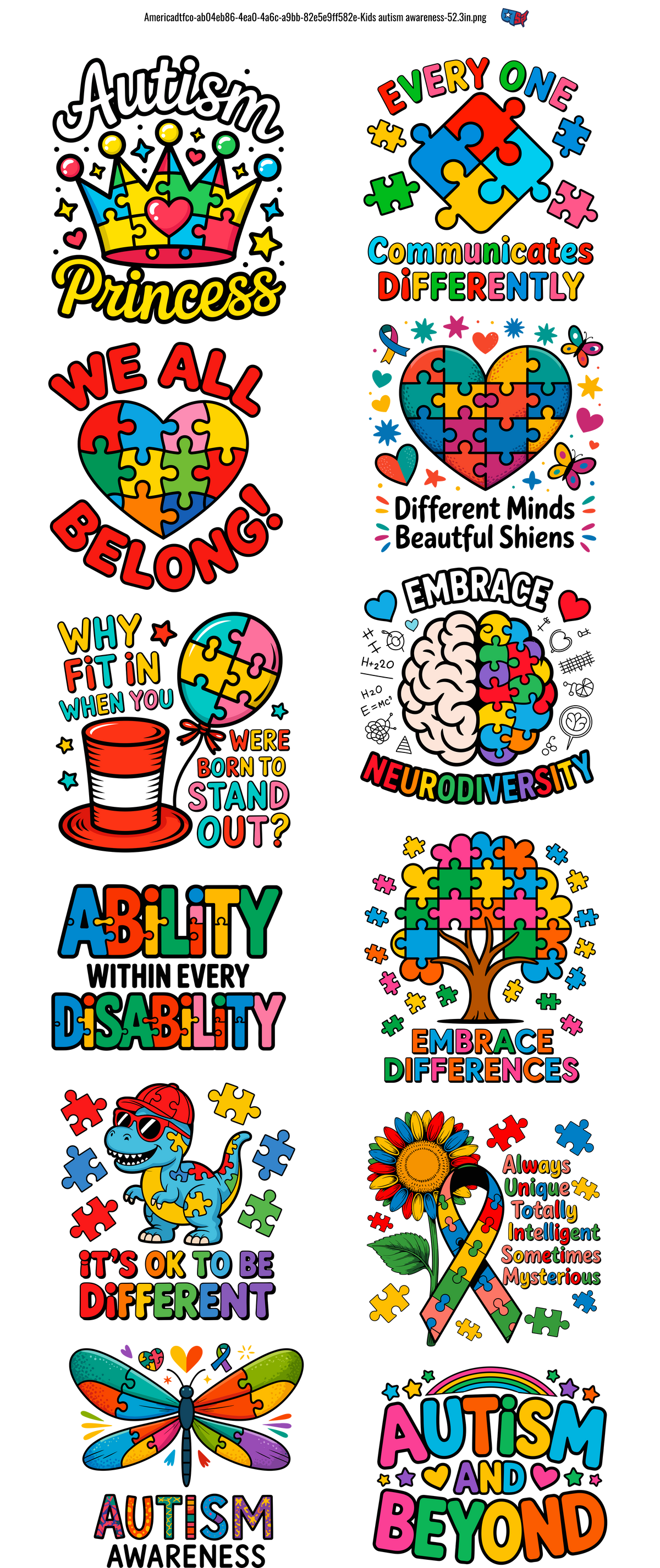 Kids Autism Awareness #100257