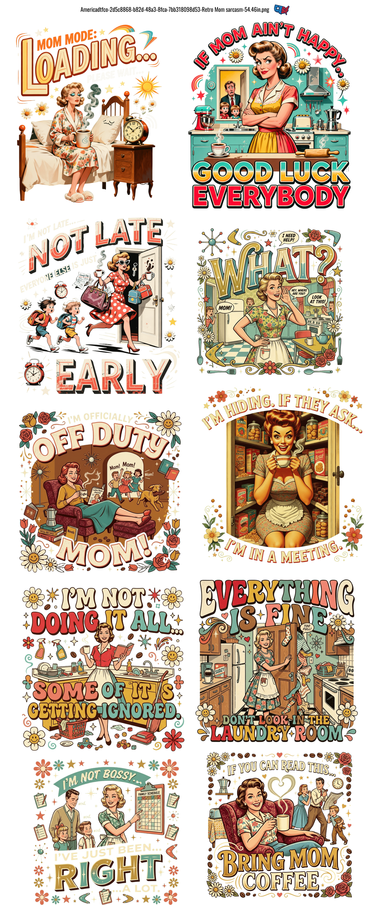 Retro Mom Sarcasm #100341