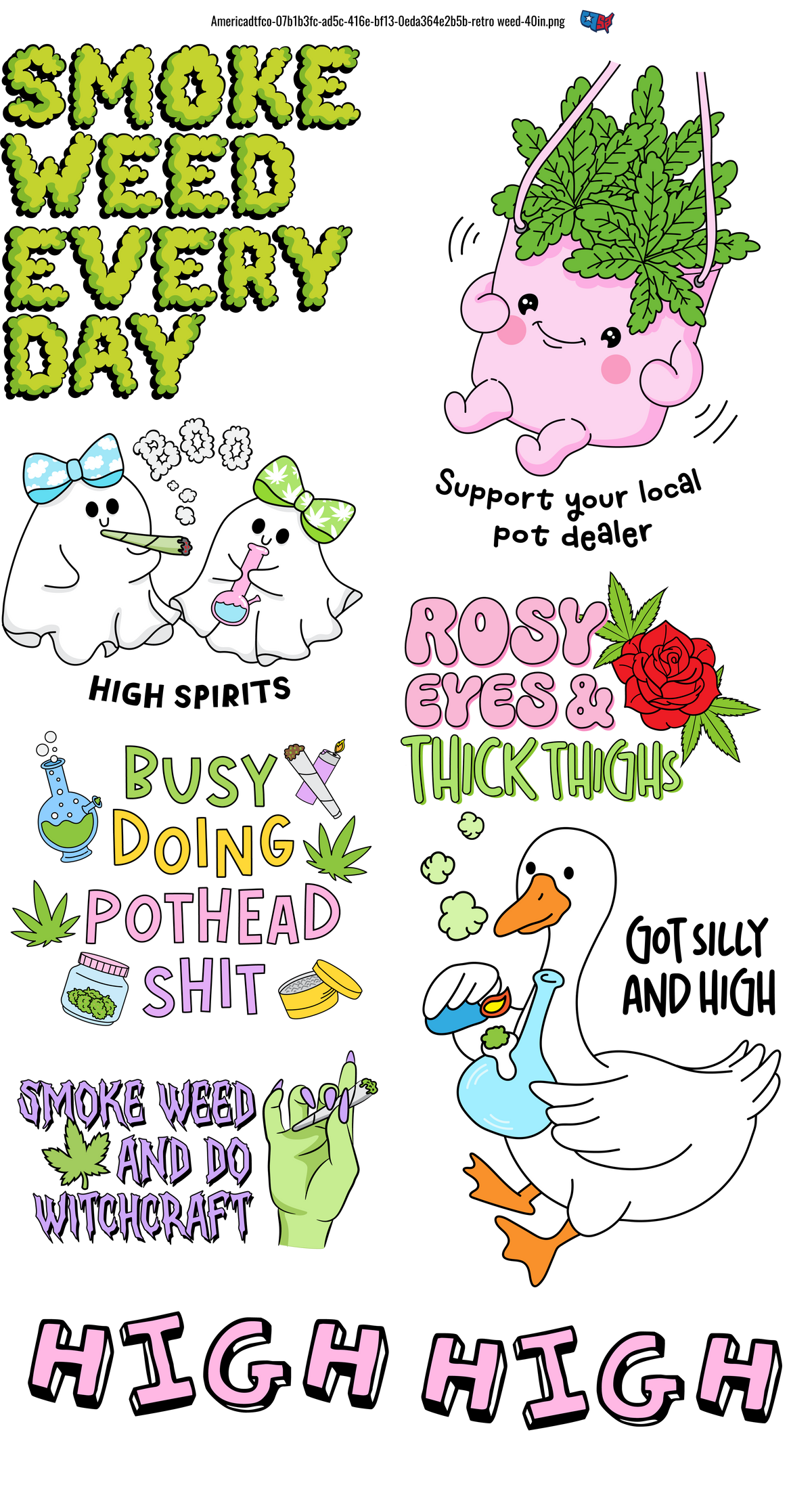 Retro Weed #100344