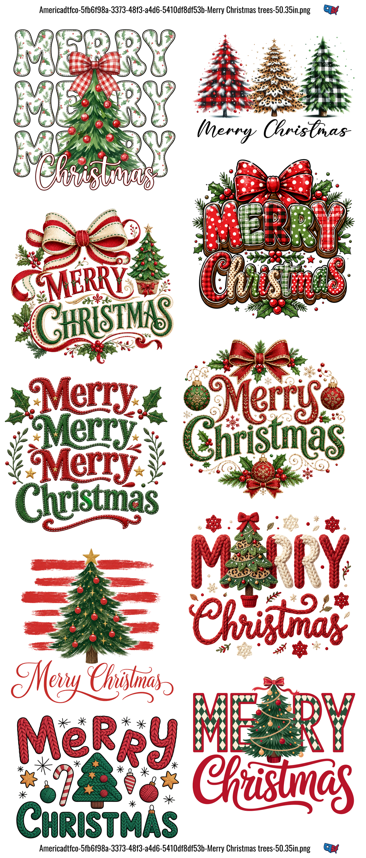 Merry Christmas Trees #100472