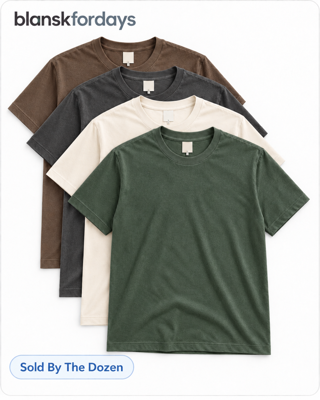 Dirt Road earth-tone garment-dyed tees, sold individually