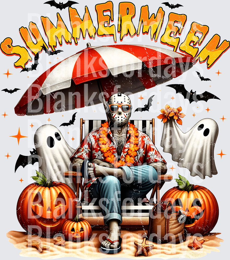 Summermeen Jason Voorhees Beach Halloween Vibes (DTF)