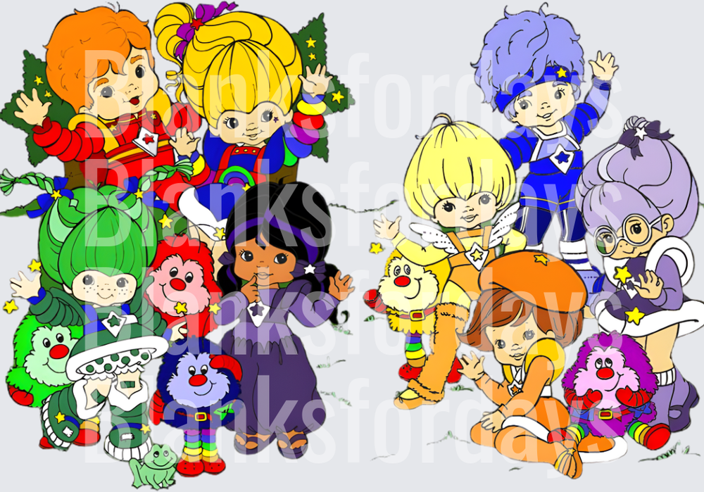 Rainbow Brite Full Cast Characters with Color Kids and Sprites (DTF)