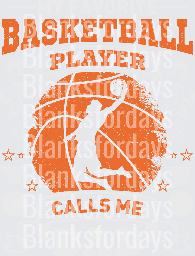 Basketball Player Calls Me Grunge Slam Dunk Stars (DTF)