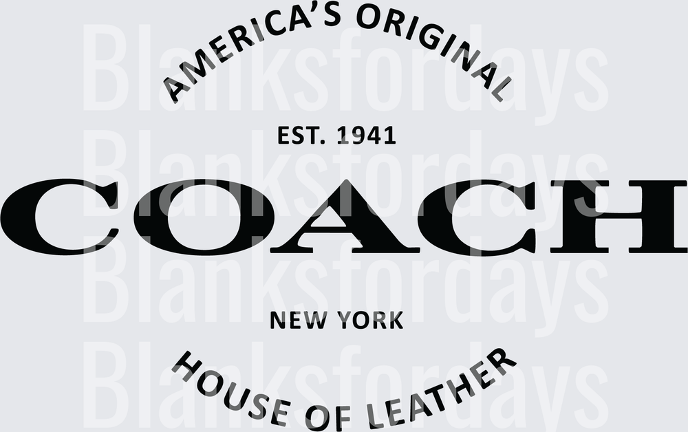 Coach New York America's Original Est 1941 House of Leather (DTF)