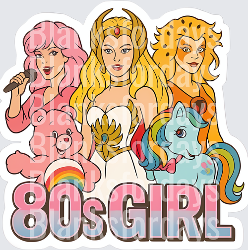 80s Girl Jem She-Ra Cheetara Care Bear My Little Pony (DTF)