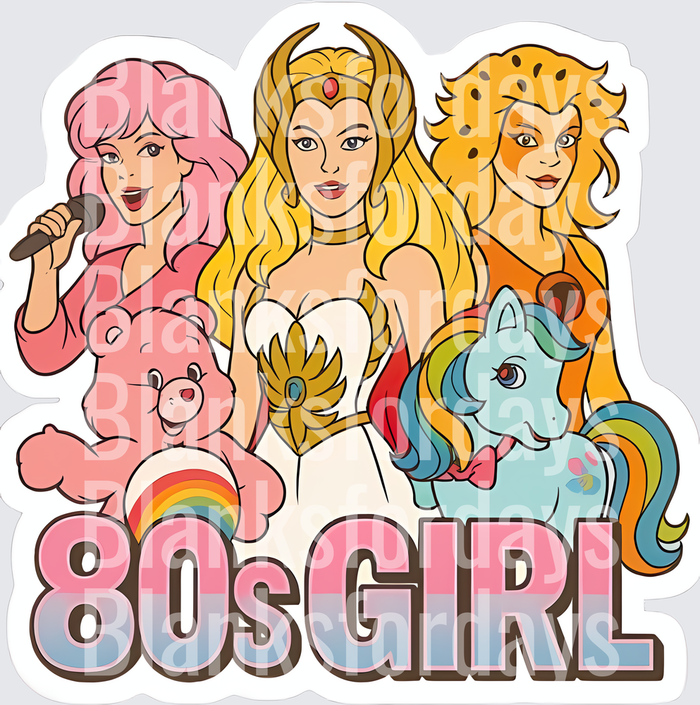 80s Girl Jem She-Ra Cheetara Care Bear My Little Pony (DTF)