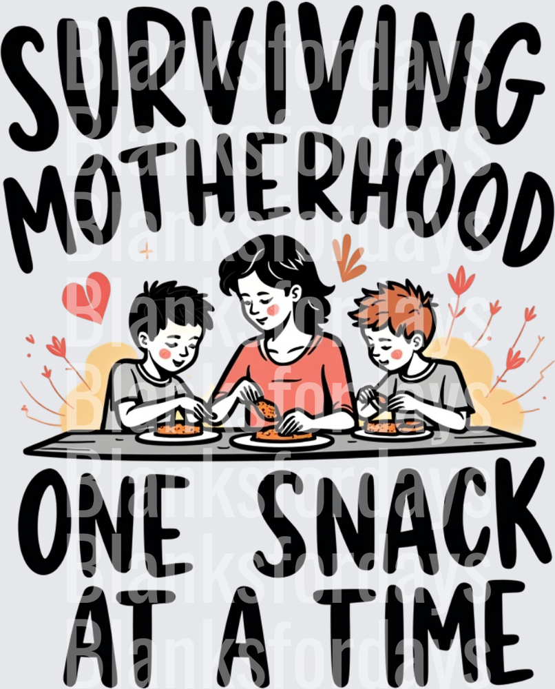 Surviving Motherhood One Snack At A Time Mom With Two Boys (DTF)