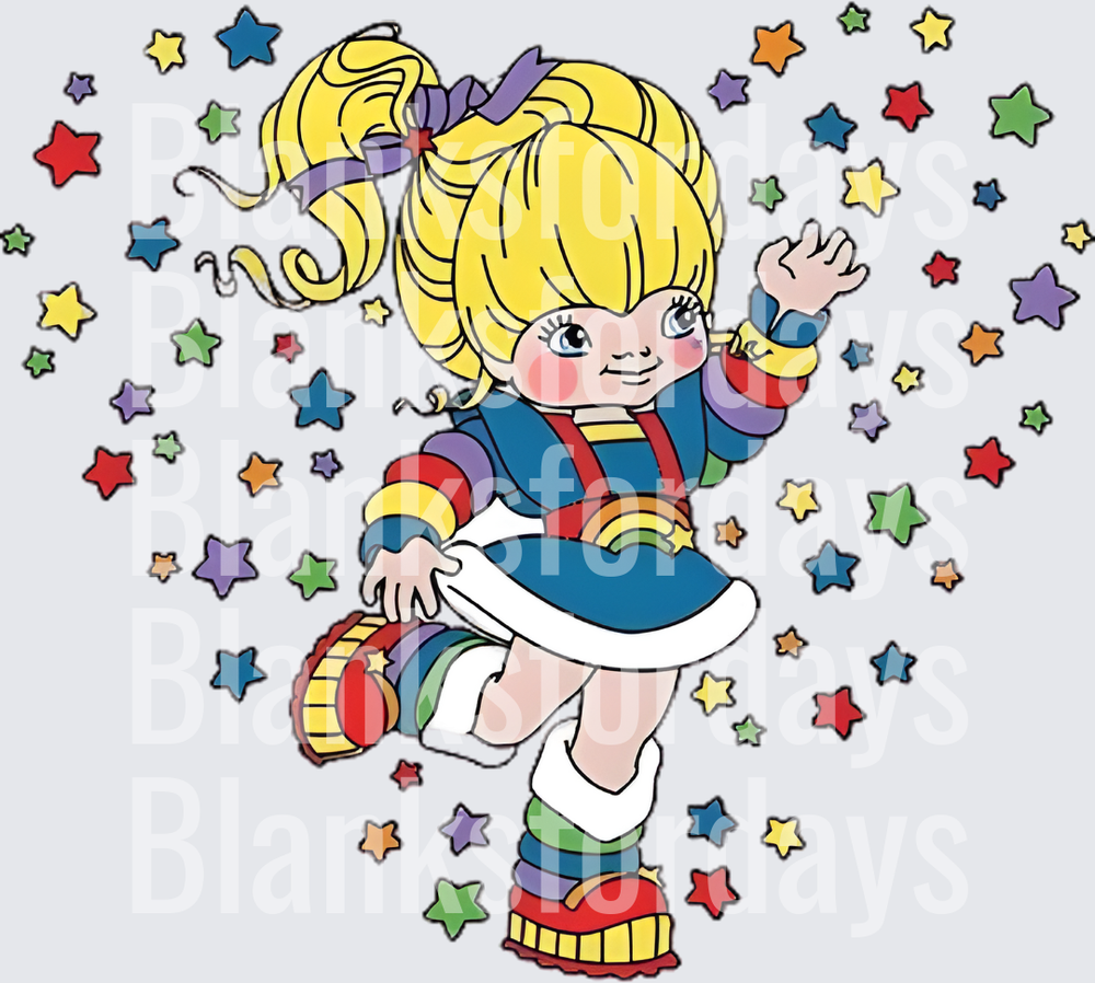 Rainbow Brite Dancing with Colorful Stars (DTF)