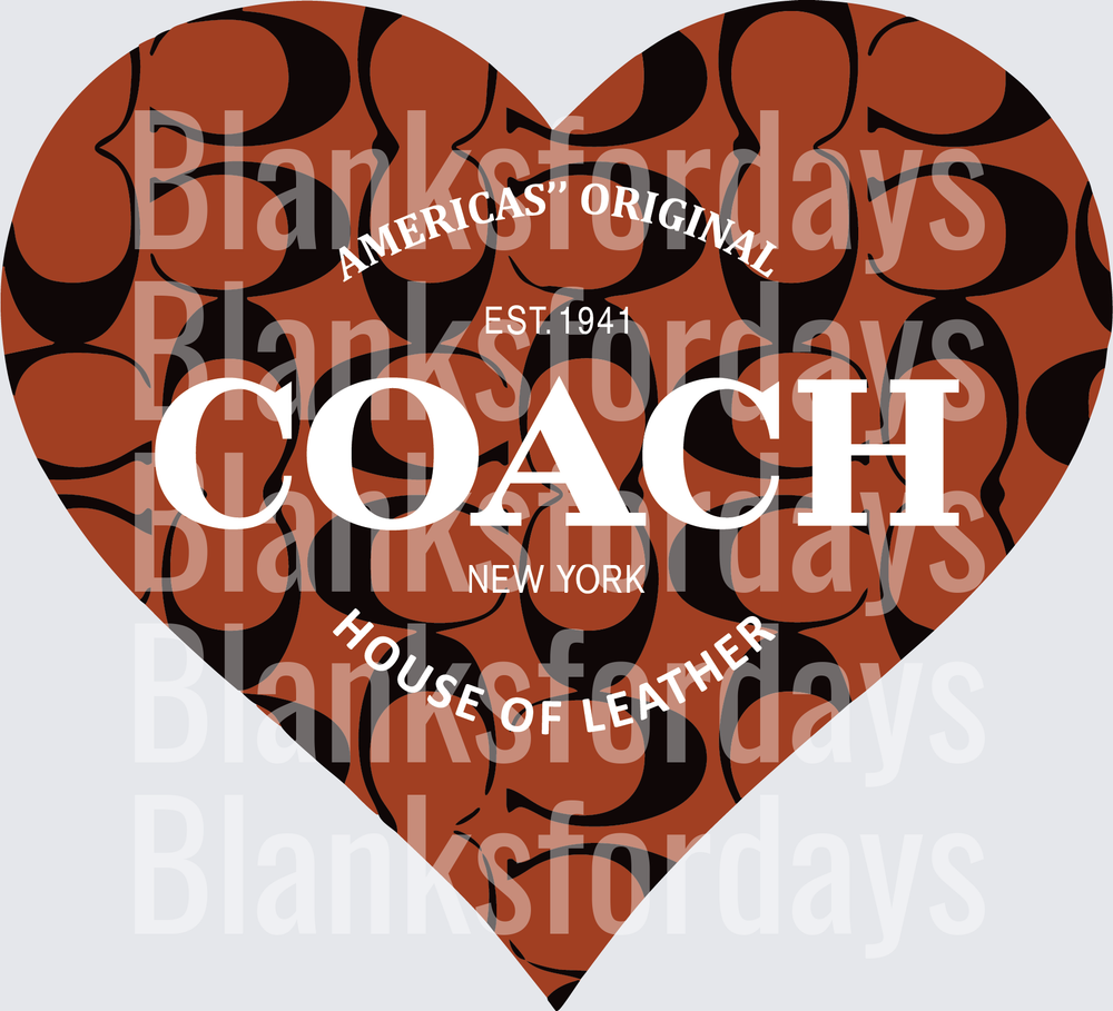 Coach New York Est 1941 Heart Monogram Logo Design (DTF)
