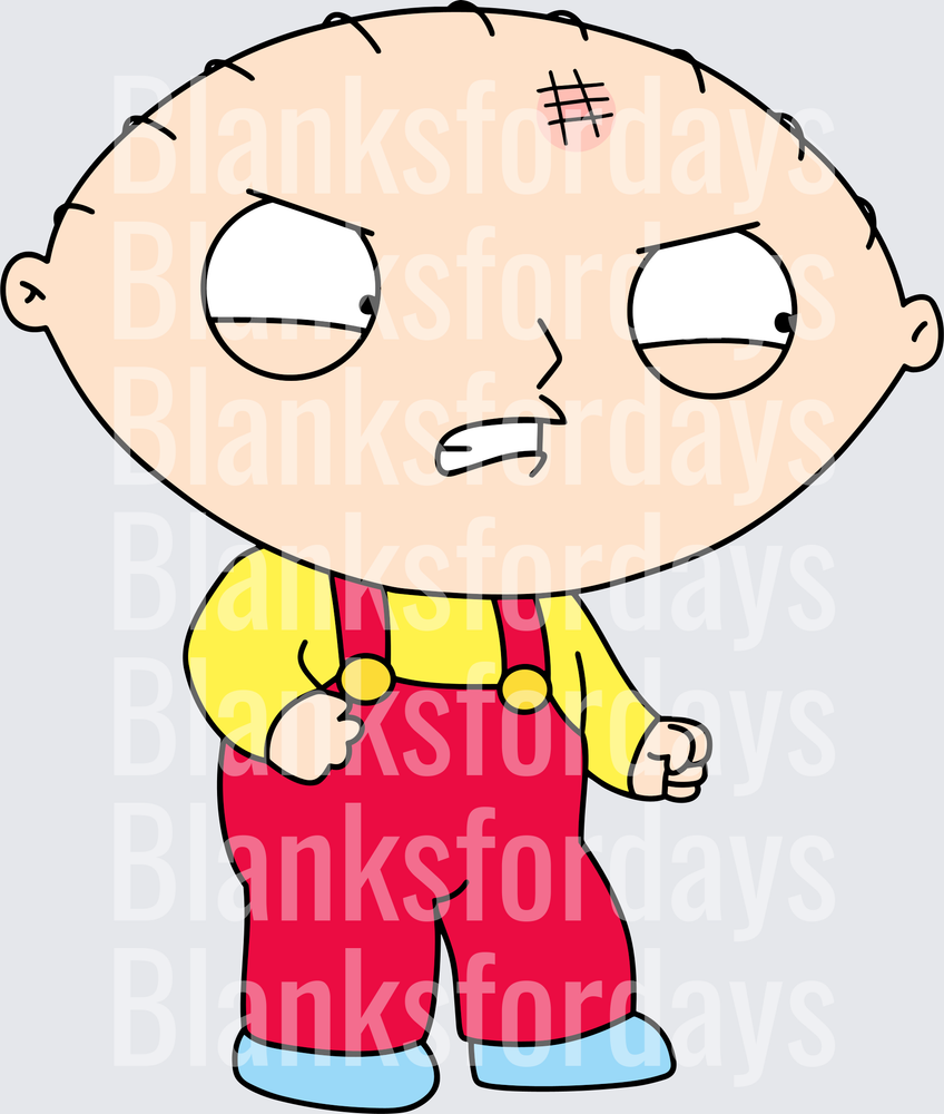 Stewie Griffin Angry Bruised Face Family Guy (DTF)