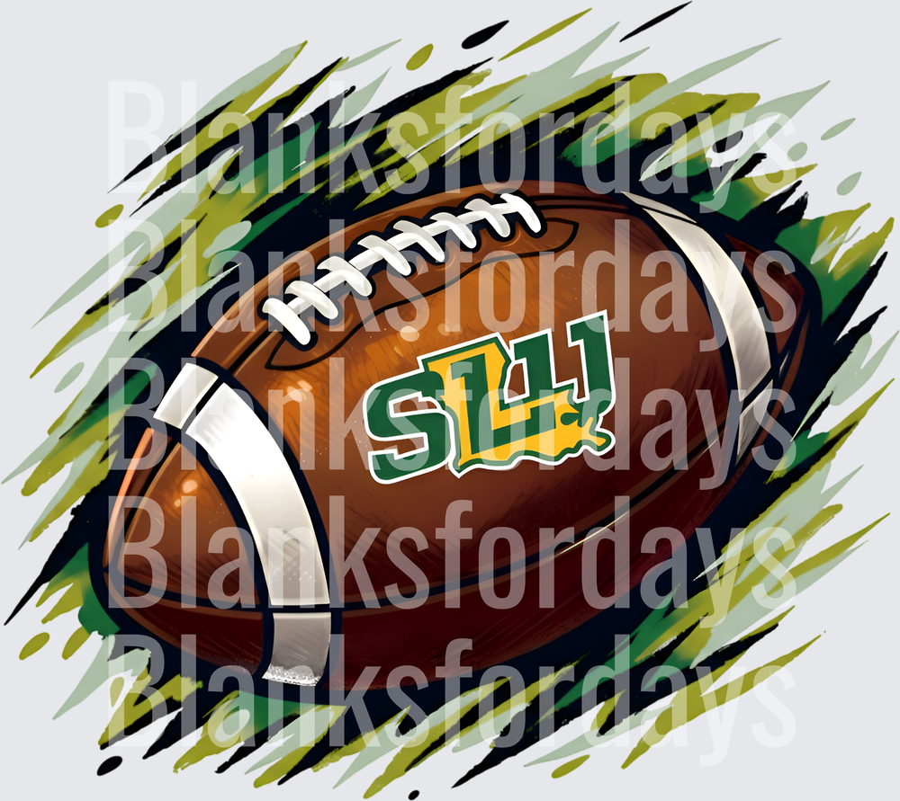 Southeastern Louisiana Lions SLU Football Brush Stroke (DTF)