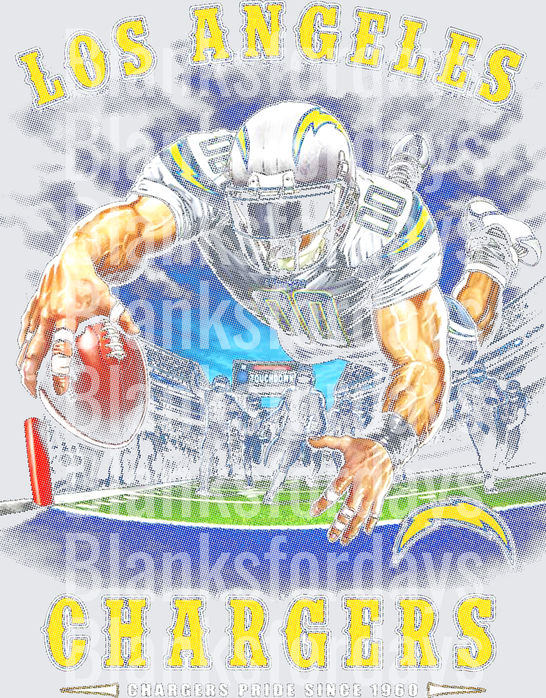 Los Angeles Chargers Pride Since 1960 Football Player (DTF)