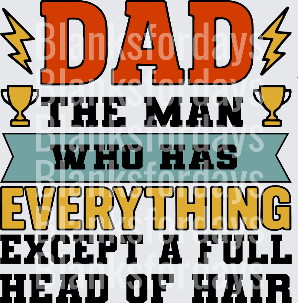 Dad The Man Who Has Everything Except A Full Head Of Hair (DTF)