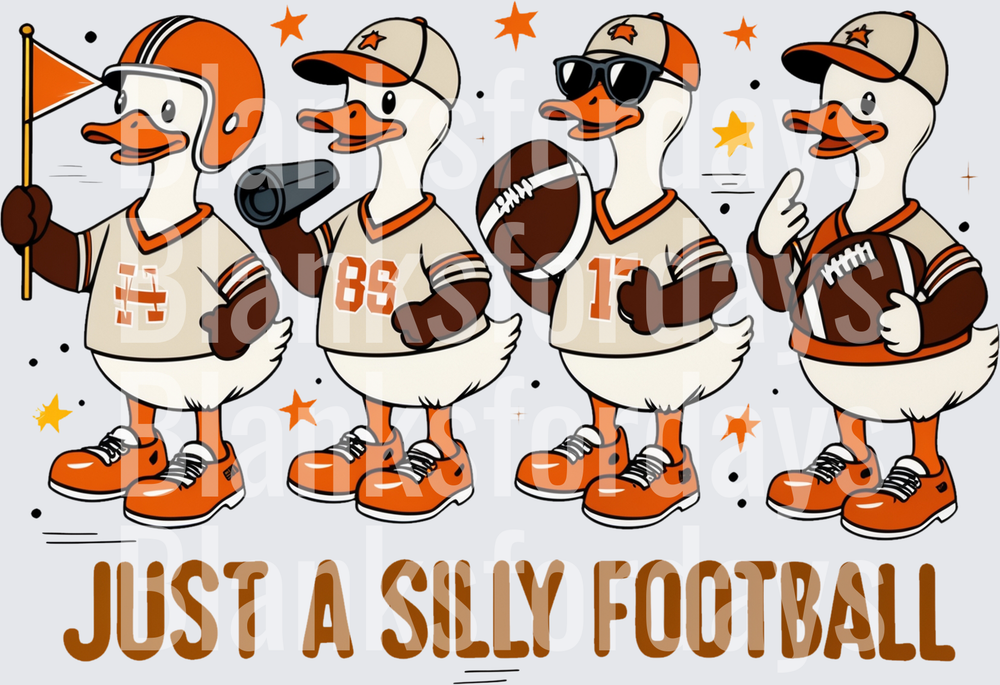 Just A Silly Football Duck Squad Orange Brown Fan Geese (DTF)