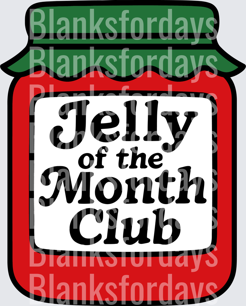 Jelly of the Month Club Christmas Vacation Jar Design (DTF)