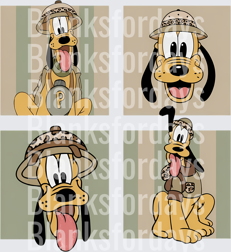 Pluto Safari Adventure Four Panel Bundle (DTF)