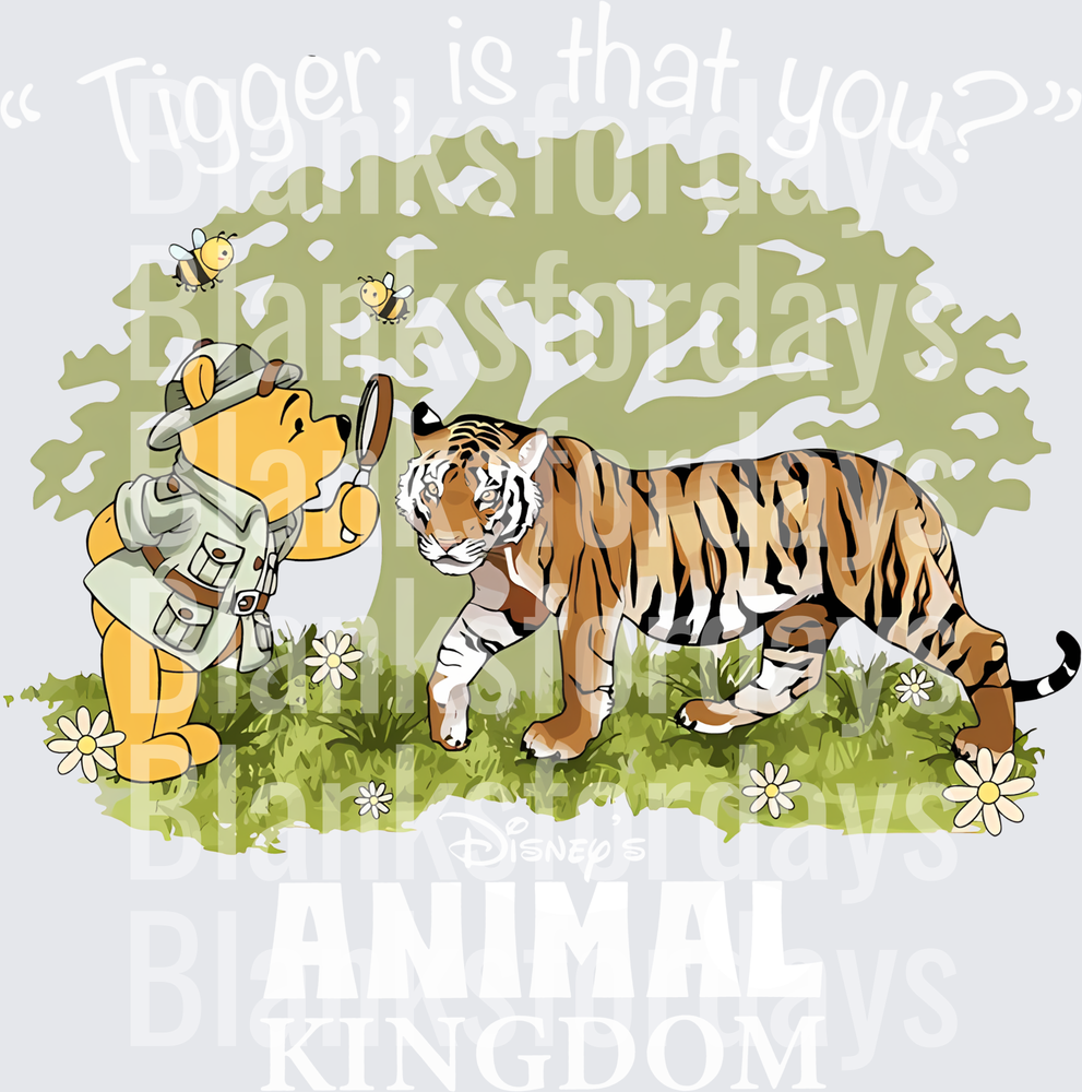 Winnie the Pooh Safari Tigger Is That You Animal Kingdom (DTF)
