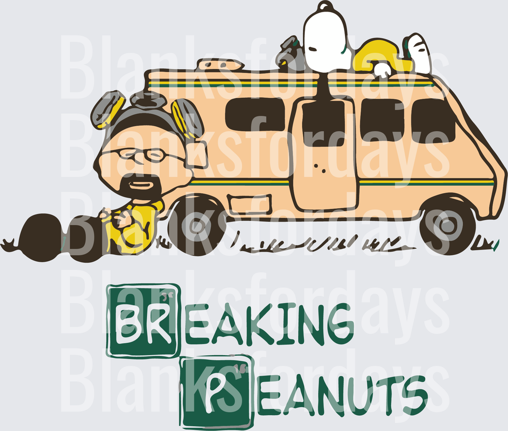 Breaking Peanuts Charlie Brown Snoopy RV Meth Lab Parody (DTF)
