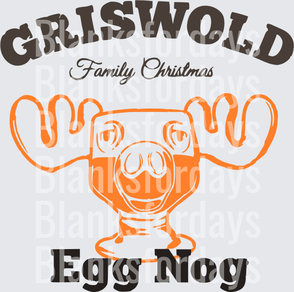 Griswold Family Christmas Moose Mug Egg Nog Holiday Design (DTF)