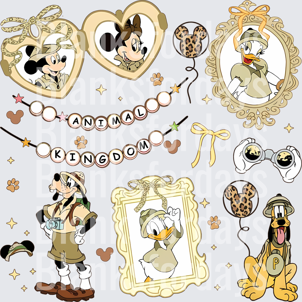Mickey and Friends Safari Animal Kingdom Adventure Bundle (DTF)