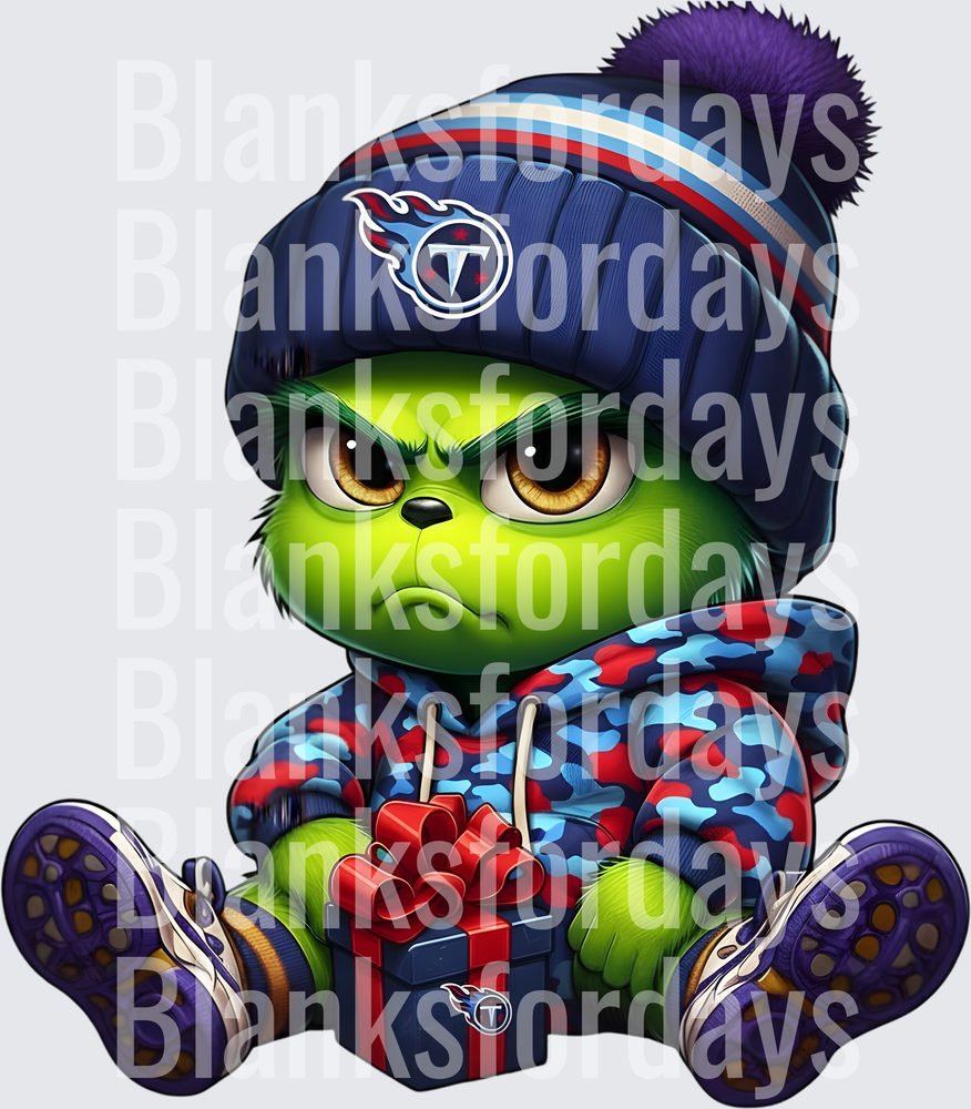 Baby Grinch Tennessee Titans Hoodie Christmas Gift (DTF)