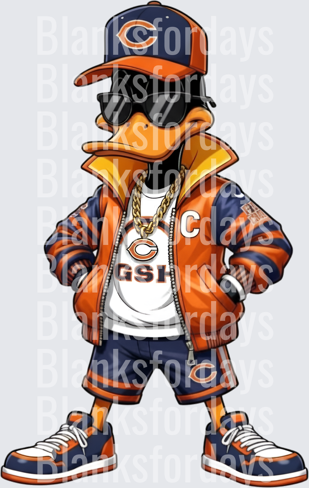 Chicago Bears Drip Duck GSH Gold Chain Streetwear Fan (DTF)