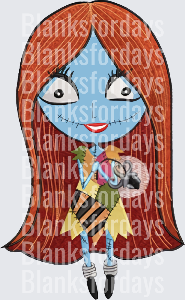 Sally Nightmare Before Christmas Chibi Rag Doll Design (DTF)