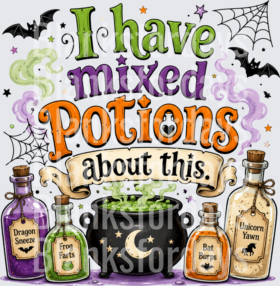 I Have Mixed Potions About This Halloween Witch Cauldron (DTF)