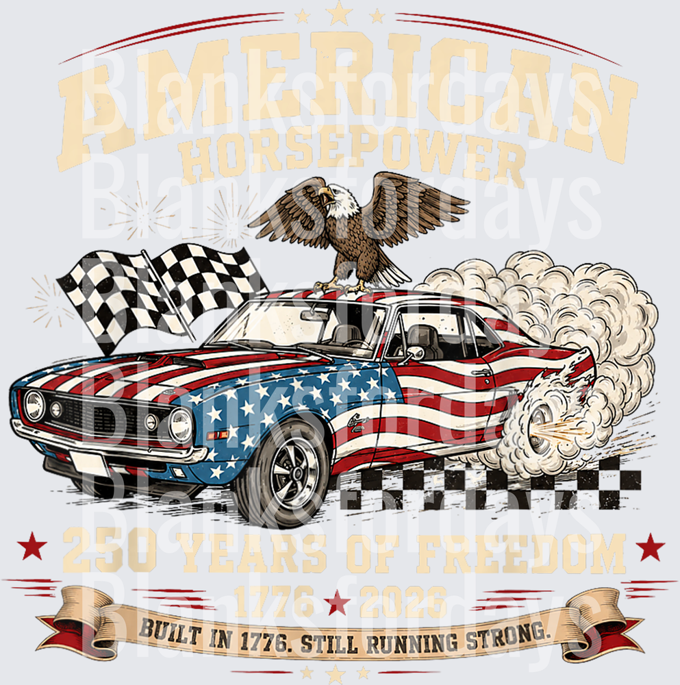 American Horsepower Muscle Car Eagle 250 Years of Freedom (DTF)