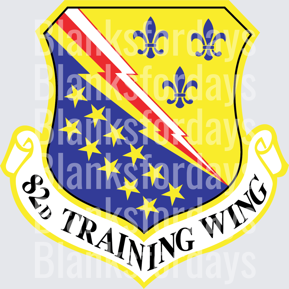 82nd Training Wing USAF Shield Emblem Patch (DTF)