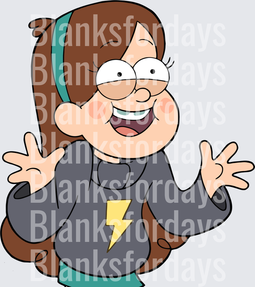 Mabel Pines Gravity Falls Happy Pose Lightning Sweater (DTF)