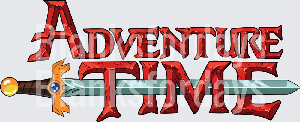 Adventure Time Logo with Sword (DTF)