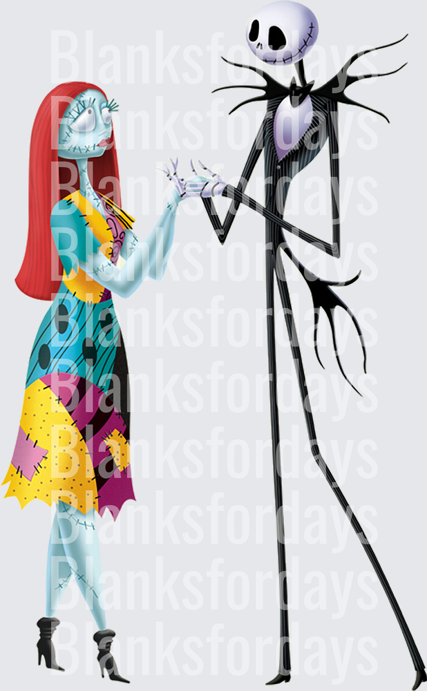 Jack Skellington and Sally Nightmare Before Christmas Couple (DTF)