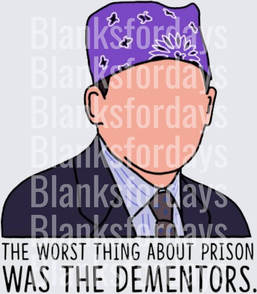 Prison Mike Purple Bandana The Worst Thing About Prison Was The Dementors (DTF)