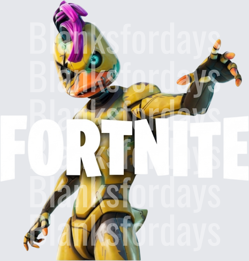 Fortnite Toon Meowscles Yellow Robot Skin Gaming Design (DTF)