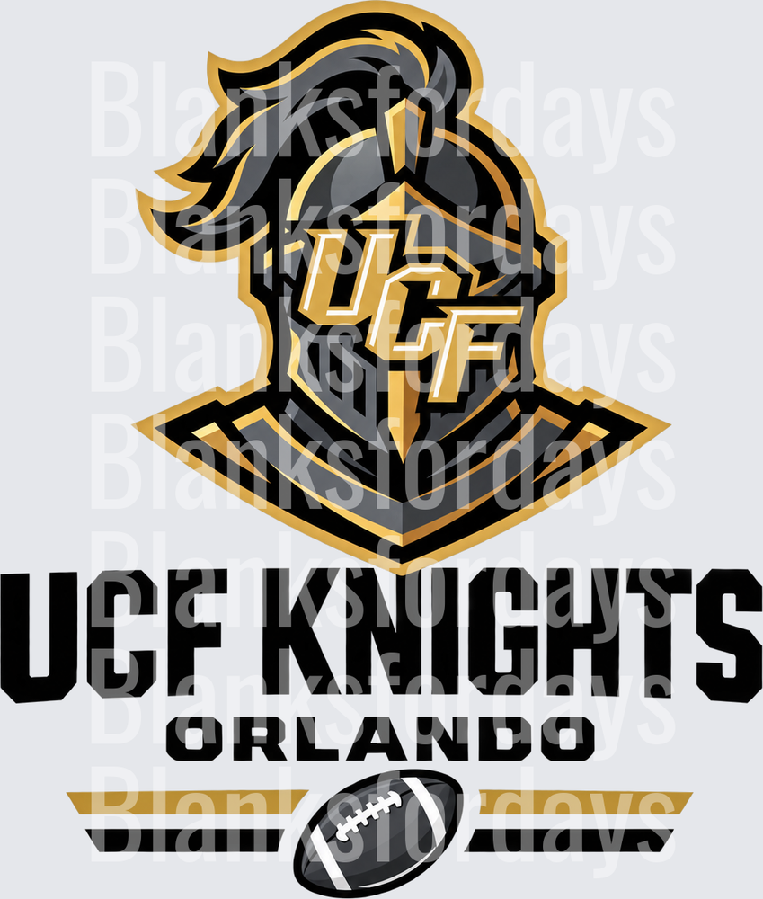 UCF Knights Orlando Knight Mascot Football Logo (DTF)