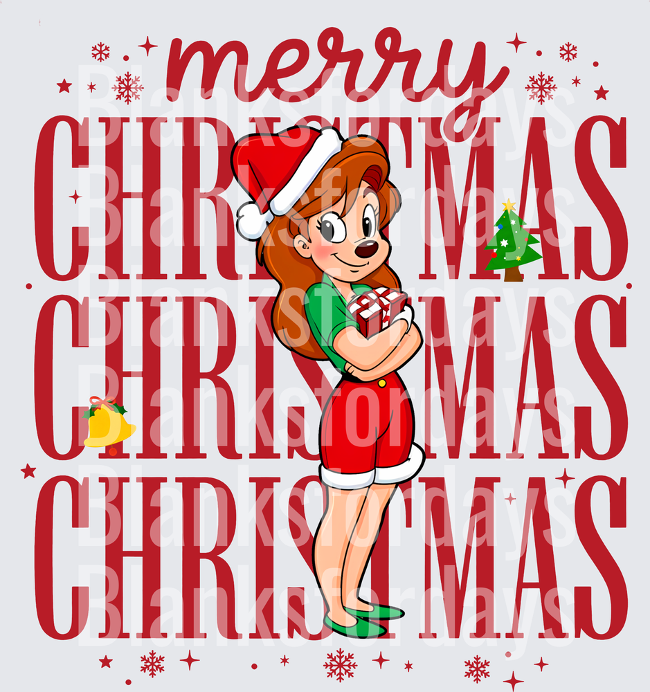Gadget Hackwrench Santa Merry Christmas Holiday Design (DTF)