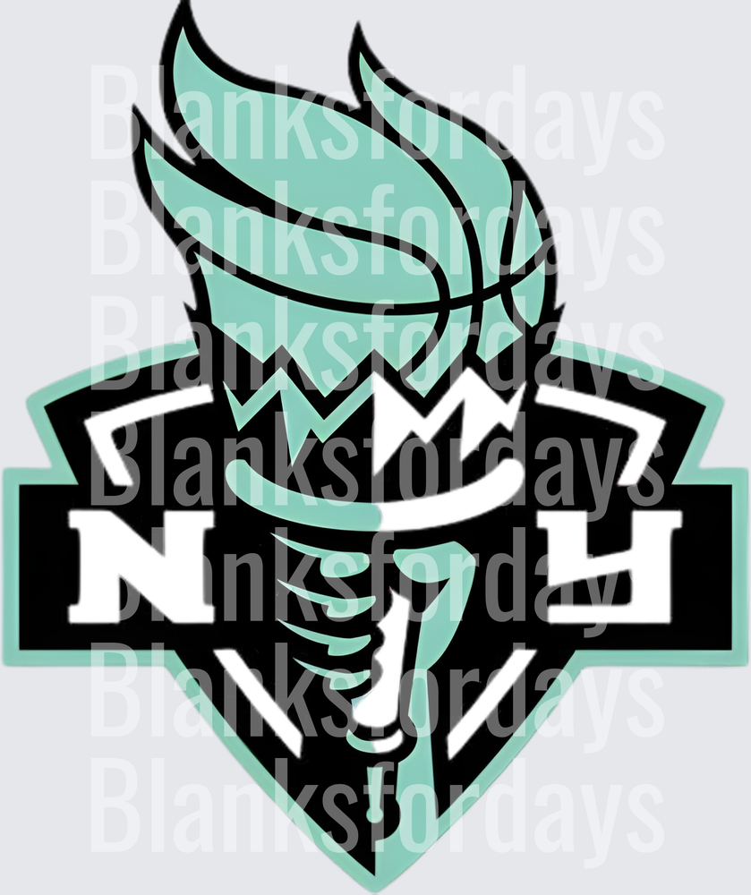 New York Liberty WNBA Masked Knight Logo Shield (DTF)