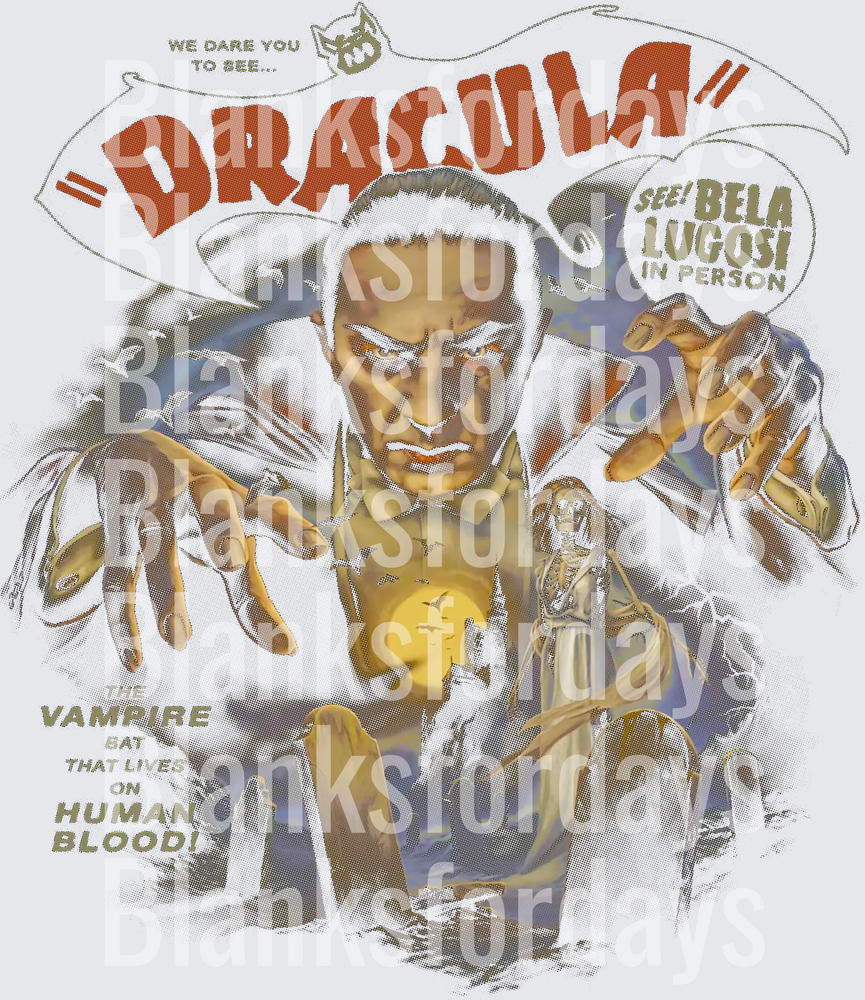 Dracula Bela Lugosi Classic Horror Movie Poster Vintage Art (DTF)