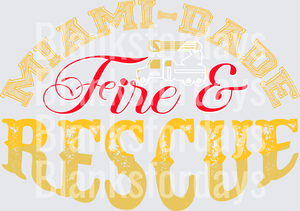 Miami-Dade Fire & Rescue Distressed Fire Truck Design (DTF)