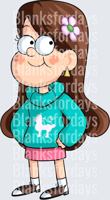 Mabel Pines Gravity Falls Cartoon Character Design (DTF)