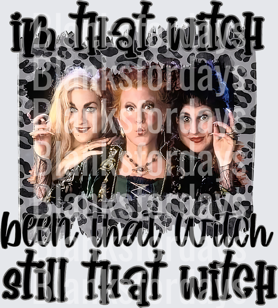 Hocus Pocus Sanderson Sisters Im That Witch Been That Witch Still That Witch Leopard (DTF)