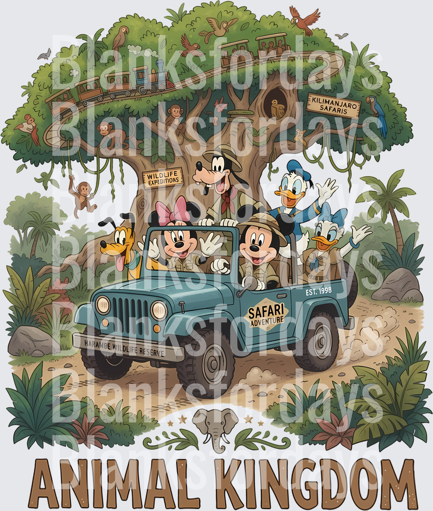 Mickey and Friends Animal Kingdom Safari Adventure Jeep (DTF)