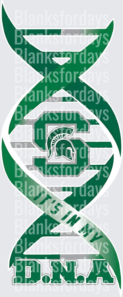 Michigan State Spartans It's In My DNA Double Helix (DTF)