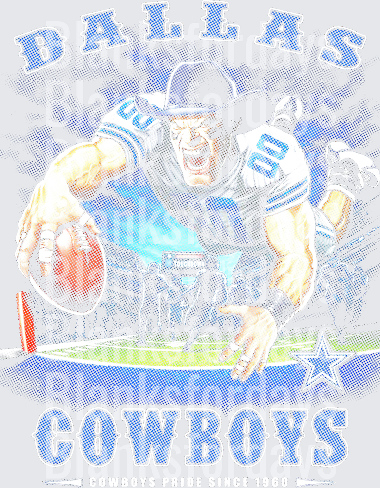 Dallas Cowboys Pride Since 1960 Retro Football Player (DTF)