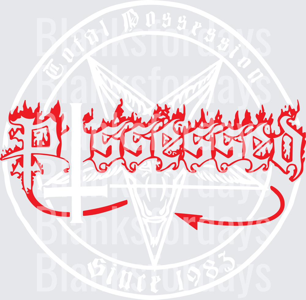 Possessed Band Logo Total Possession Since 1983 Pentagram (DTF)