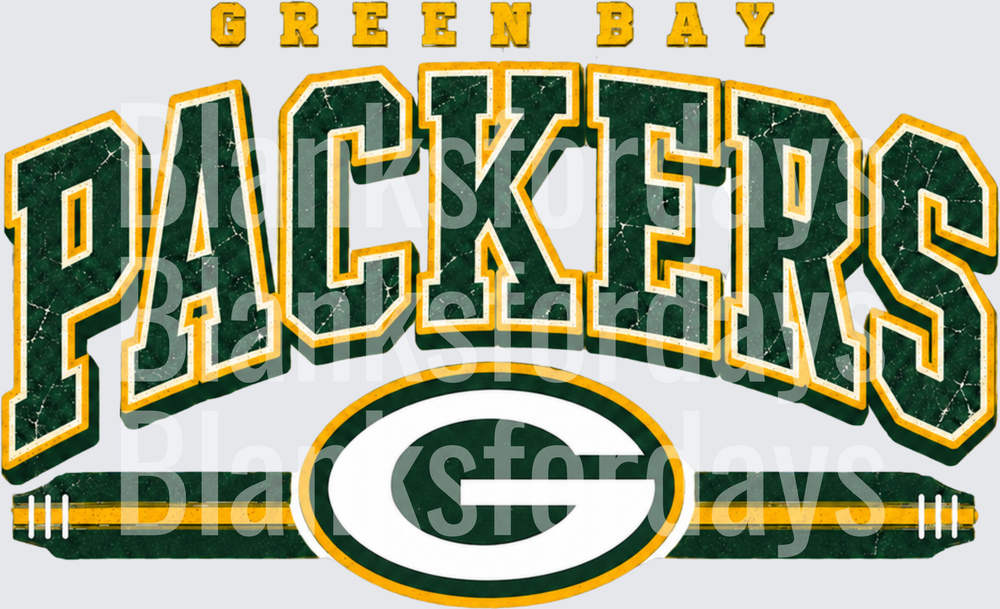 Green Bay Packers Vintage Distressed Bold Arch Logo (DTF)